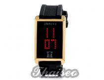 Top modische schwarze LED Uhr mit Reckteck Ziffernblatt und Design Armband